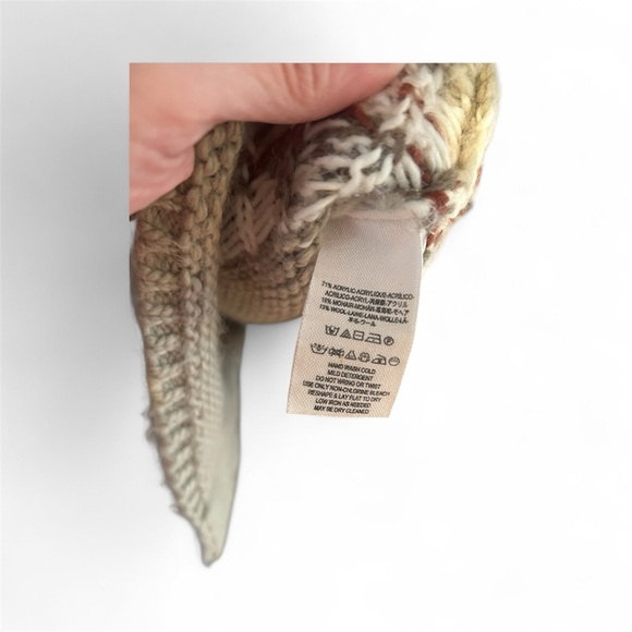 🧶 Free People Fair Isle Longline Sweater – Size Small - Picture 4 of 4